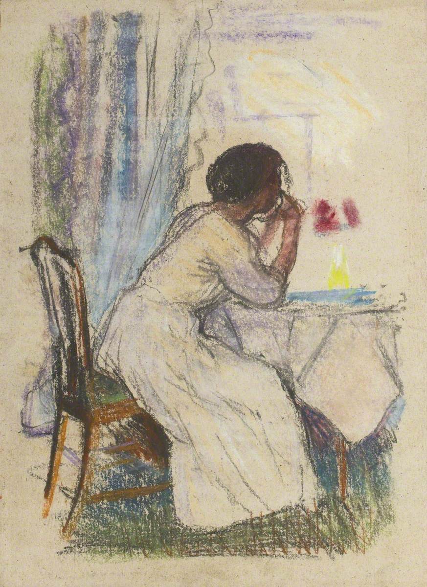 Preparatory Study for 'The Window', a Seated Woman