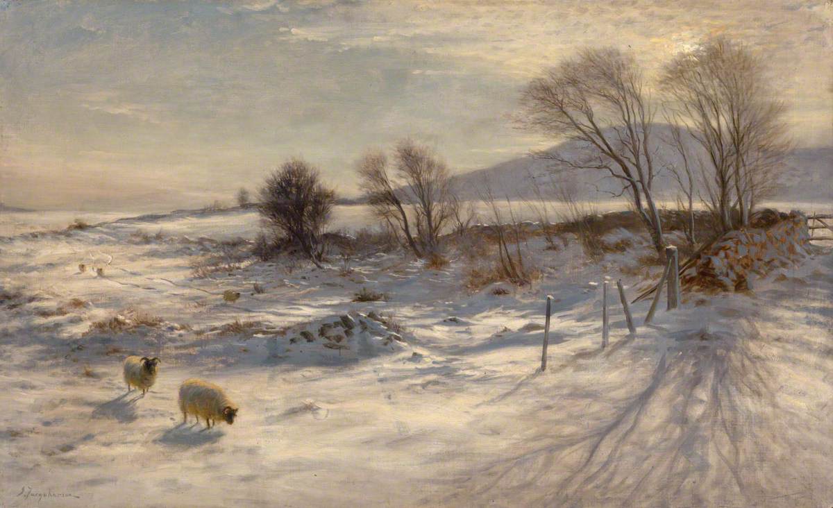 'When snow the pasture sheets'