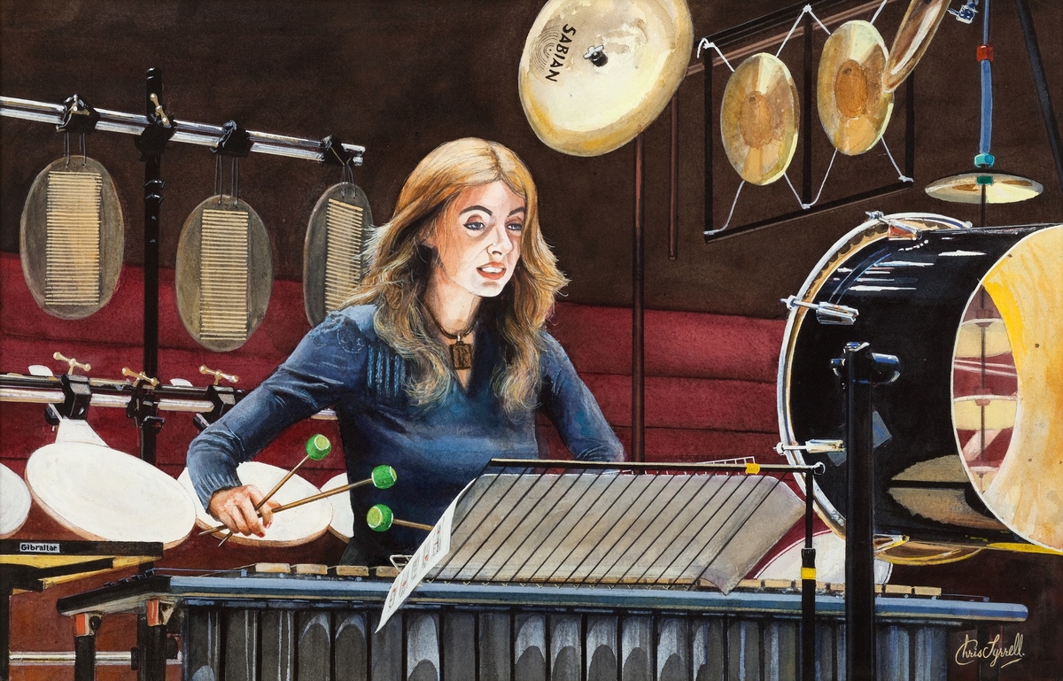 Dame Evelyn Glennie (b.1965), Playing a Concerto for Percussion