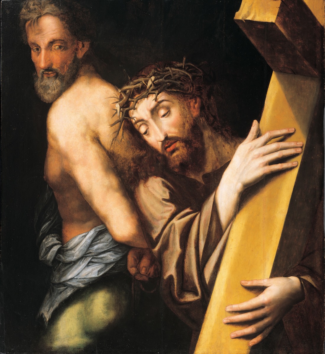 Christ Carrying the Cross with the Good Thief