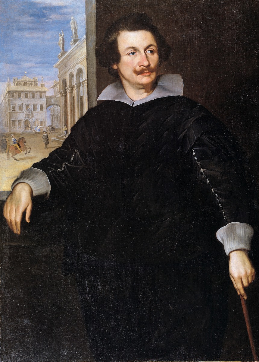 Portrait of a Man with an Architectural Background