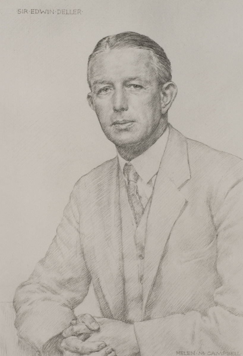 Sir Edwin Deller (1883–1936), Study