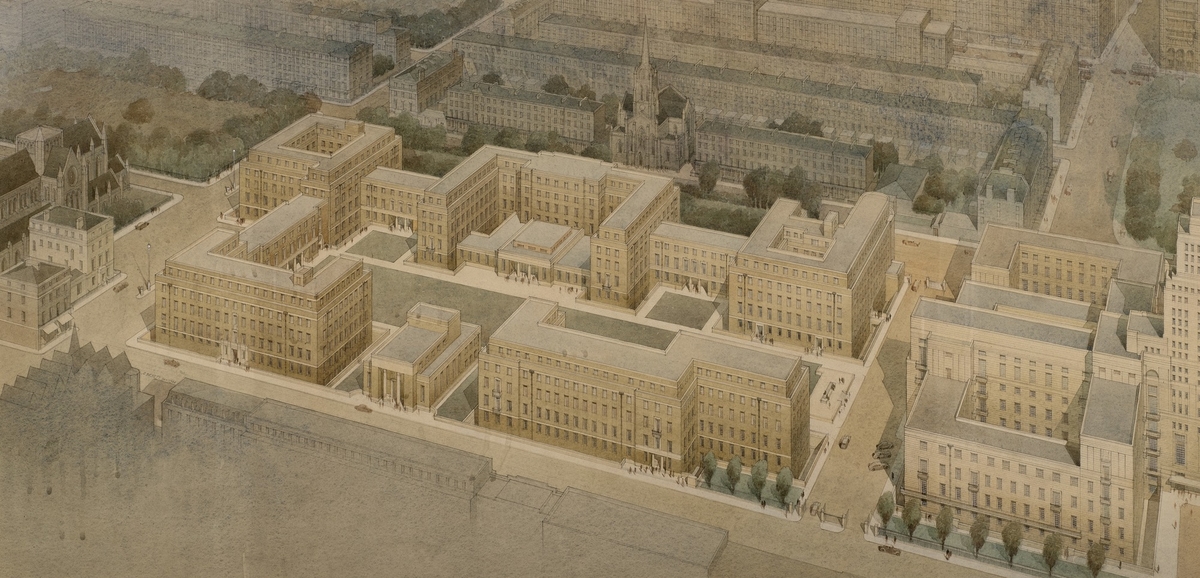 An Architectural Design of Part of the University of London Buildings