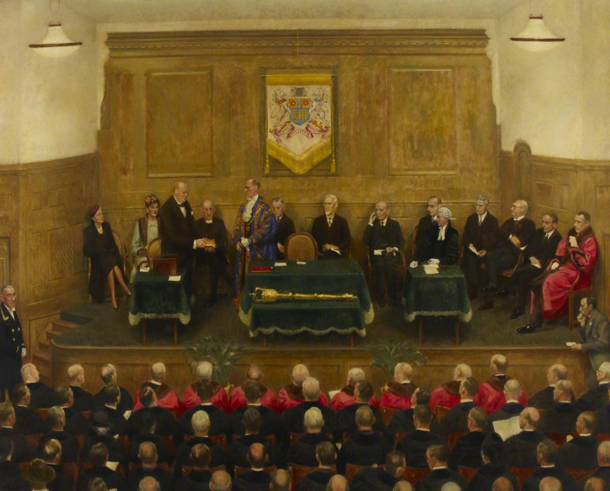 Freedom of the City of Westminster Given to Winston Churchill