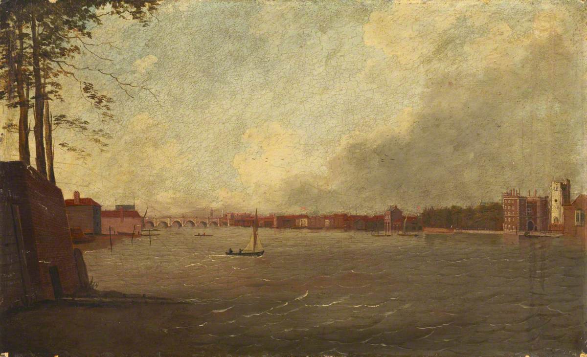 The Thames Looking East towards Westminster Bridge