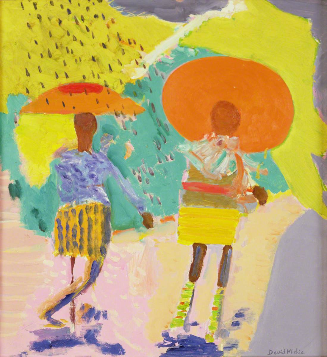 Black Girls Walking in a Sunny Shower, Washington