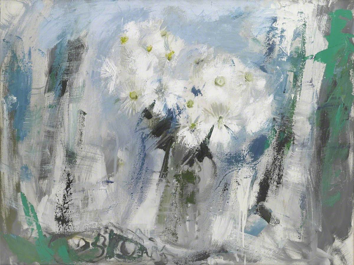 Rayonanthus on a Pale Blue Ground
