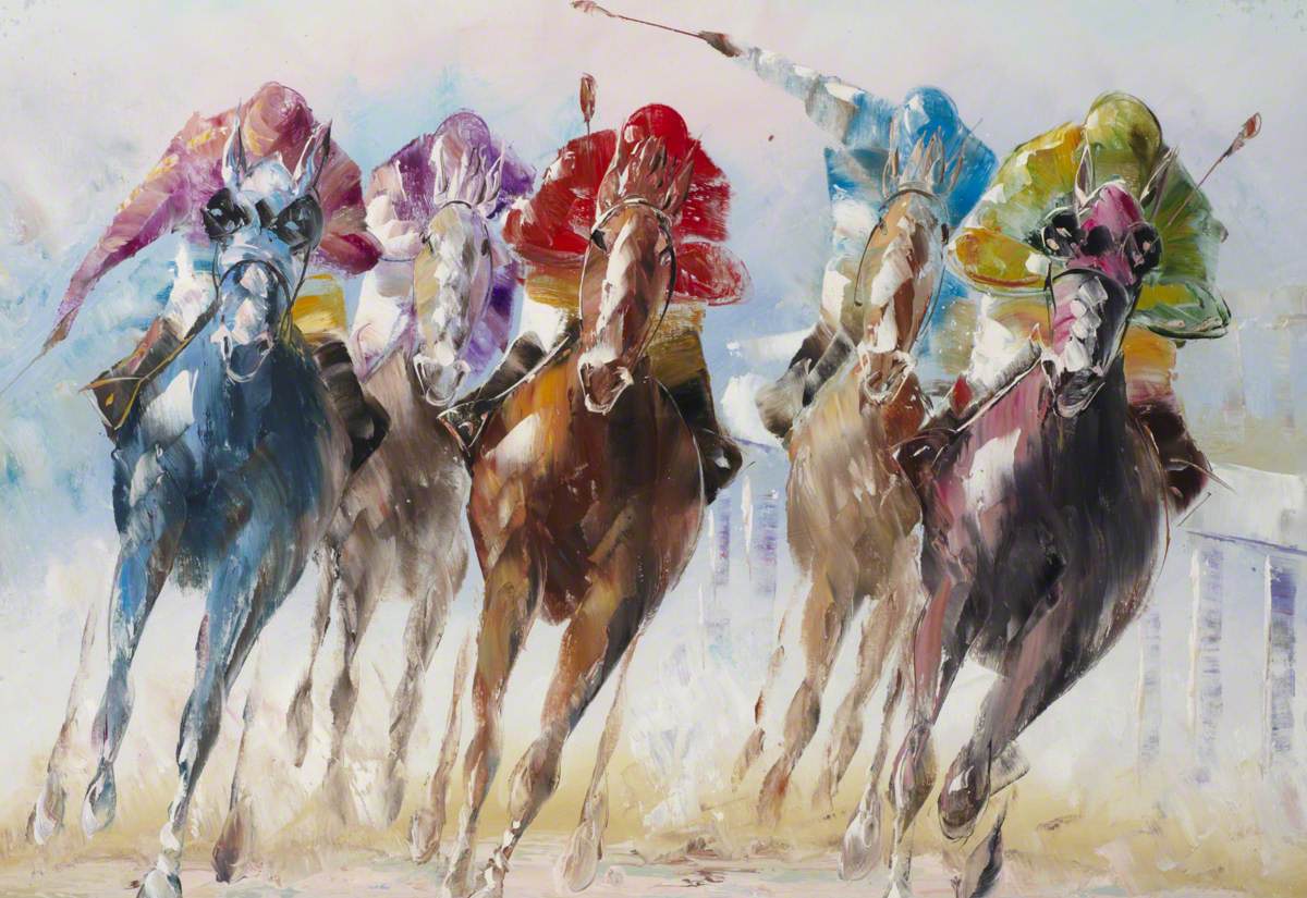 Untitled (Racehorses)