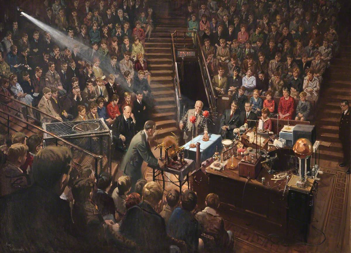 Sir Lawrence Bragg Giving the 1961 Christmas Lectures in the Royal Institution Theatre