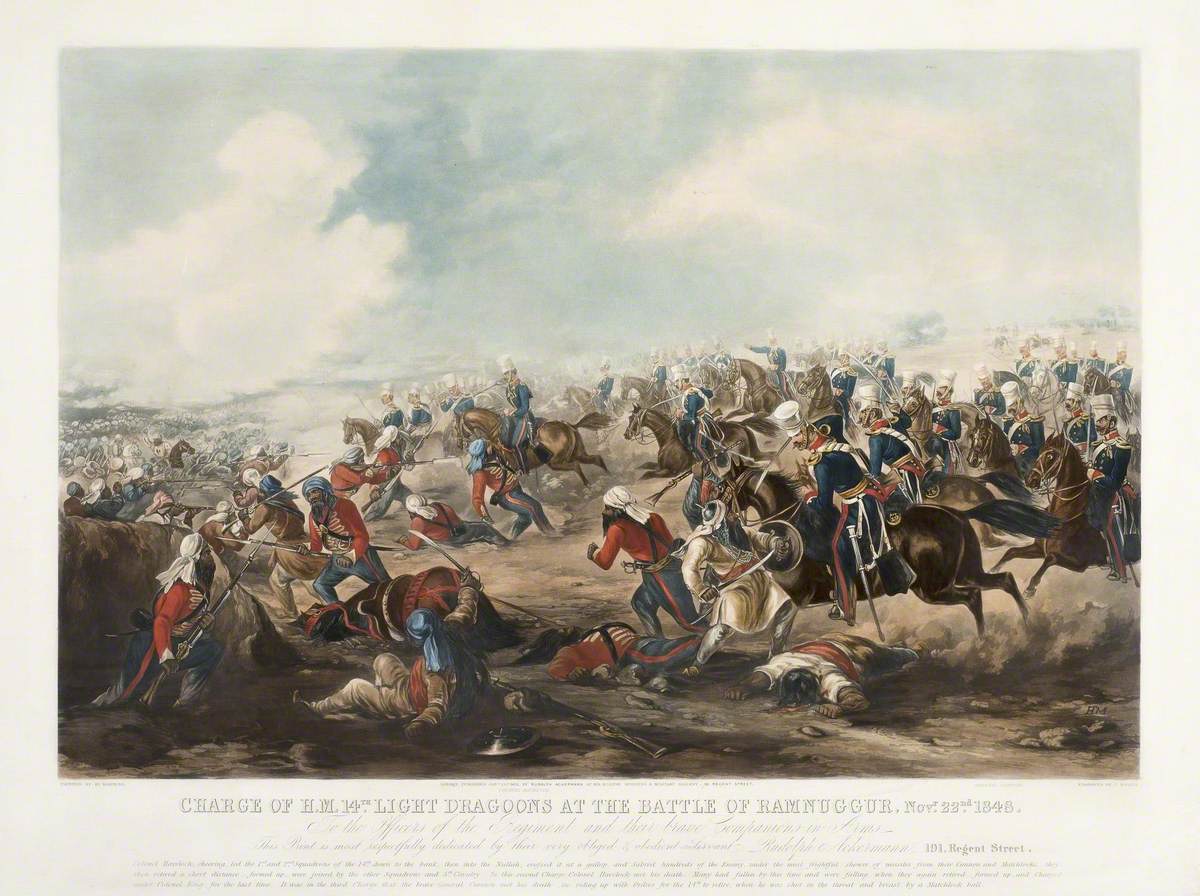 Charge of the HM 14th Light Dragoons