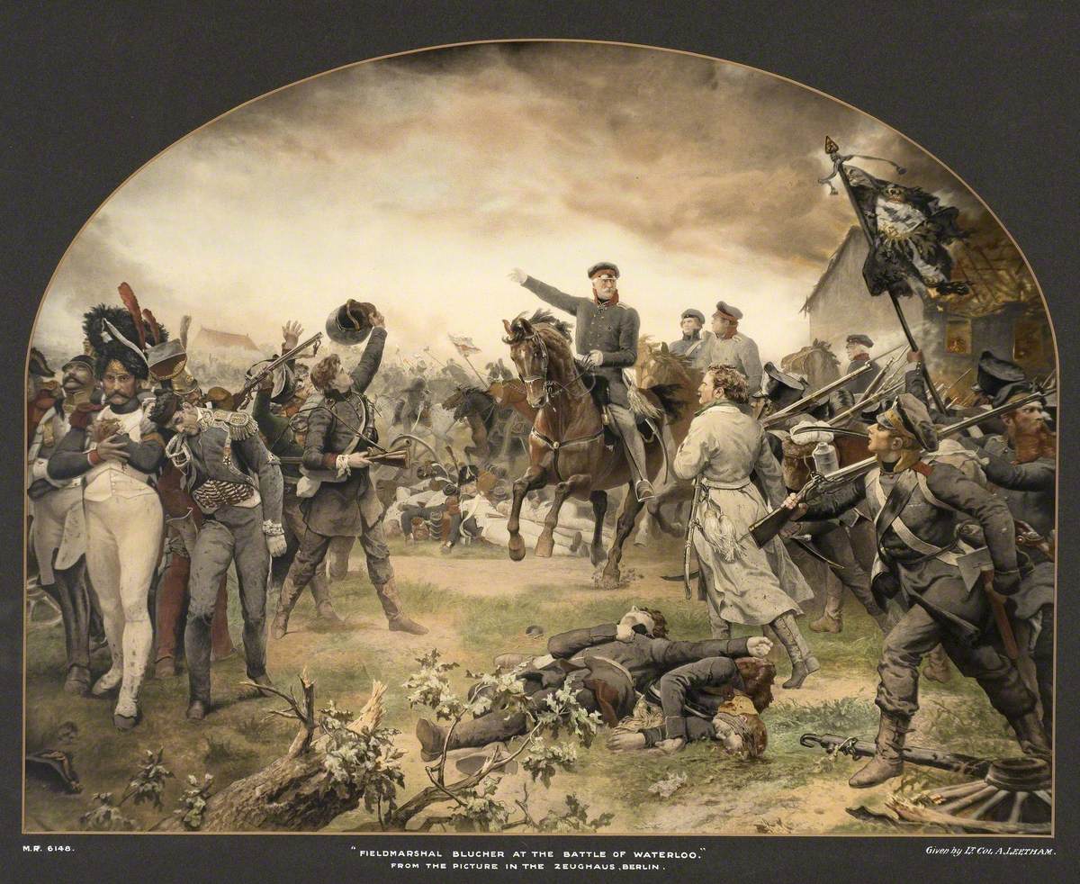 Field Marshal Blücher at the Battle of Waterloo