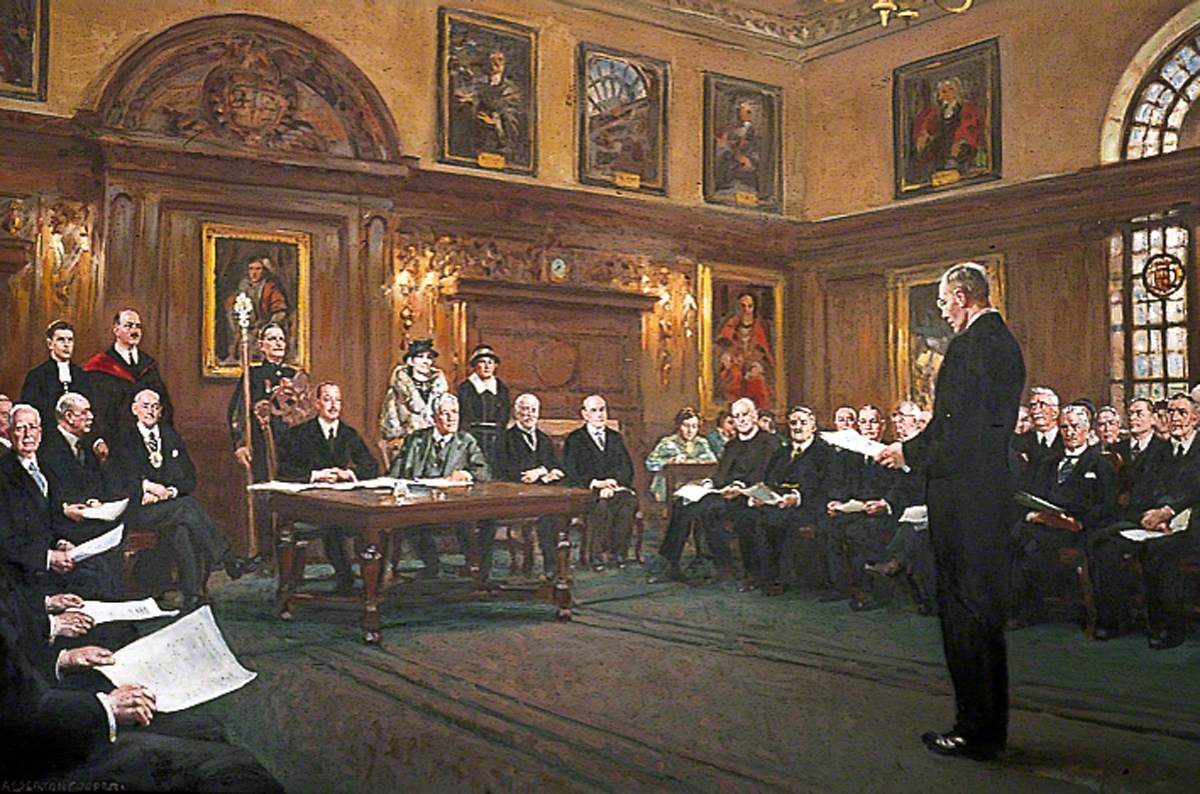 HRH Henry Duke of Gloucester Receiving His Charge as President, 14 April 1937