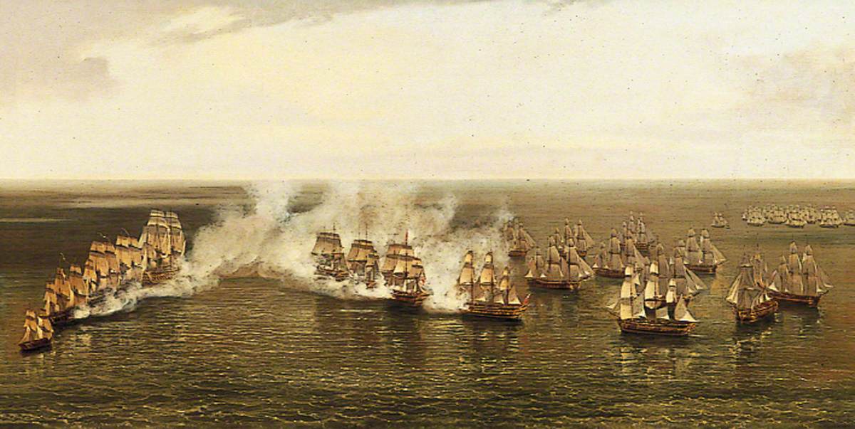 Action Between a Fleet of East Indiamen, Commanded by Commodore Nathaniel Dance, and a French Squadron, Commanded by Rear Admiral Comte de Linois, off Pulo Aor in the Straits of Malacca, 15 February 1804