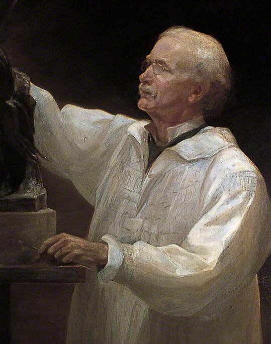 Hamo Thornycroft (1850–1925), Modelling His Sculpture