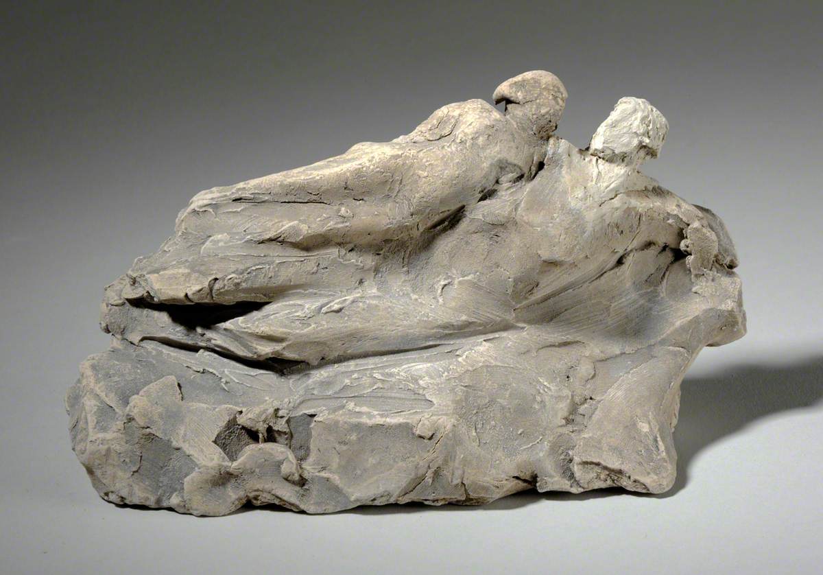 Maquette for 'Two Reclining Figures'