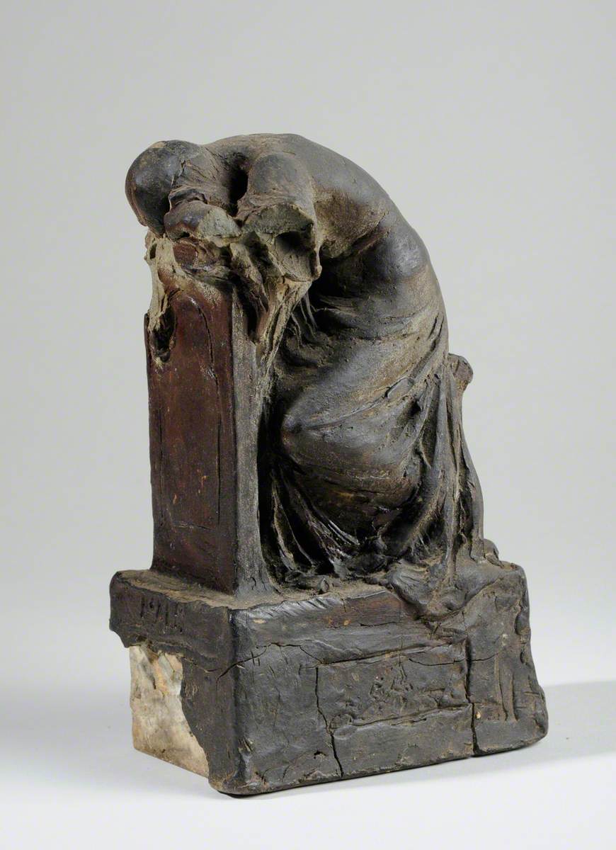 Maquette for a Figure of Grief