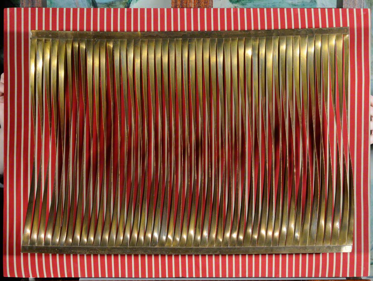 Brass Twist on Red and White