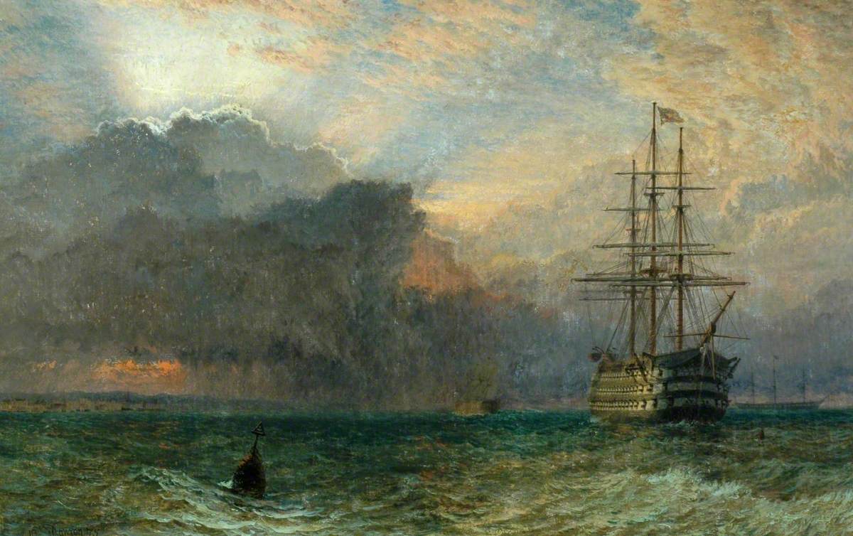 A Stormy Sunset: The Guardship