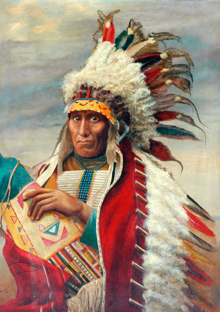 Portrait of a North American Indian | Art UK