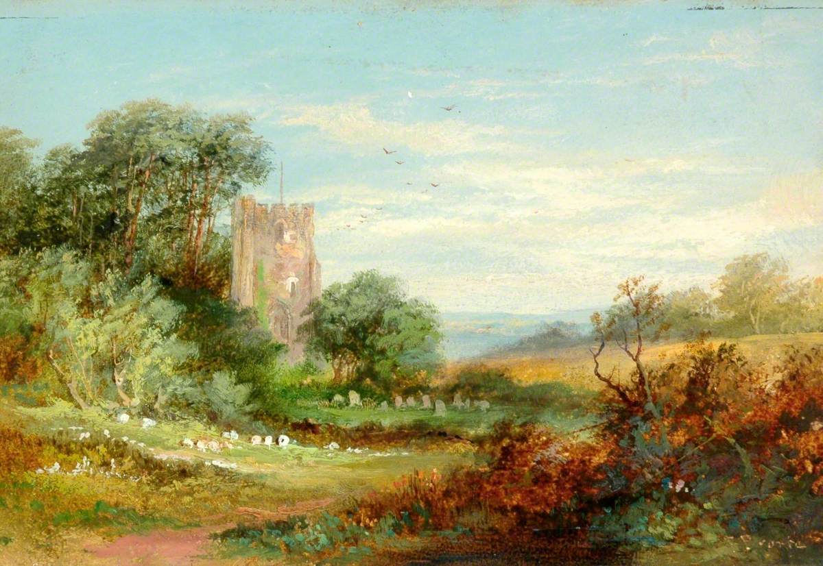 Landscape with Old Church Tower