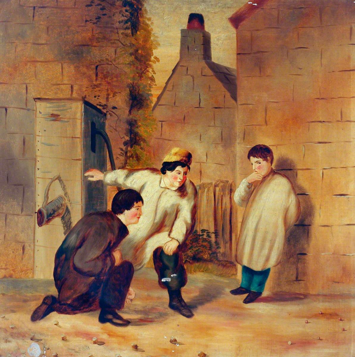 Children Playing near the Parish Church