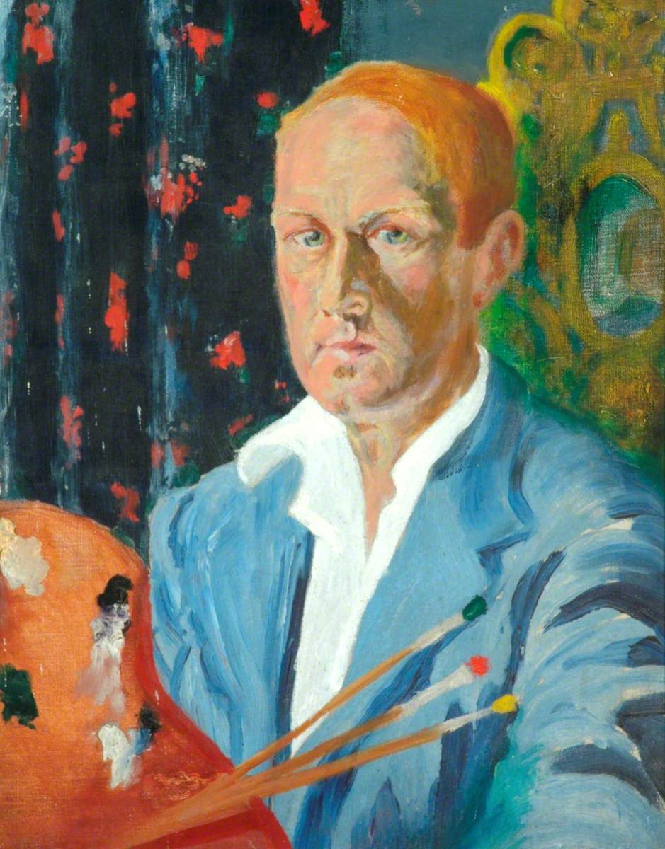 An Artist Holding a Palette and a Brush