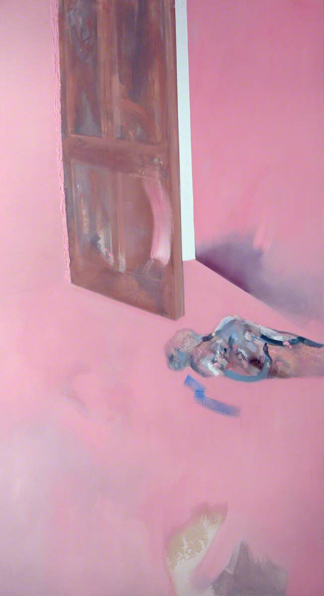 Figure and Door on Pink*