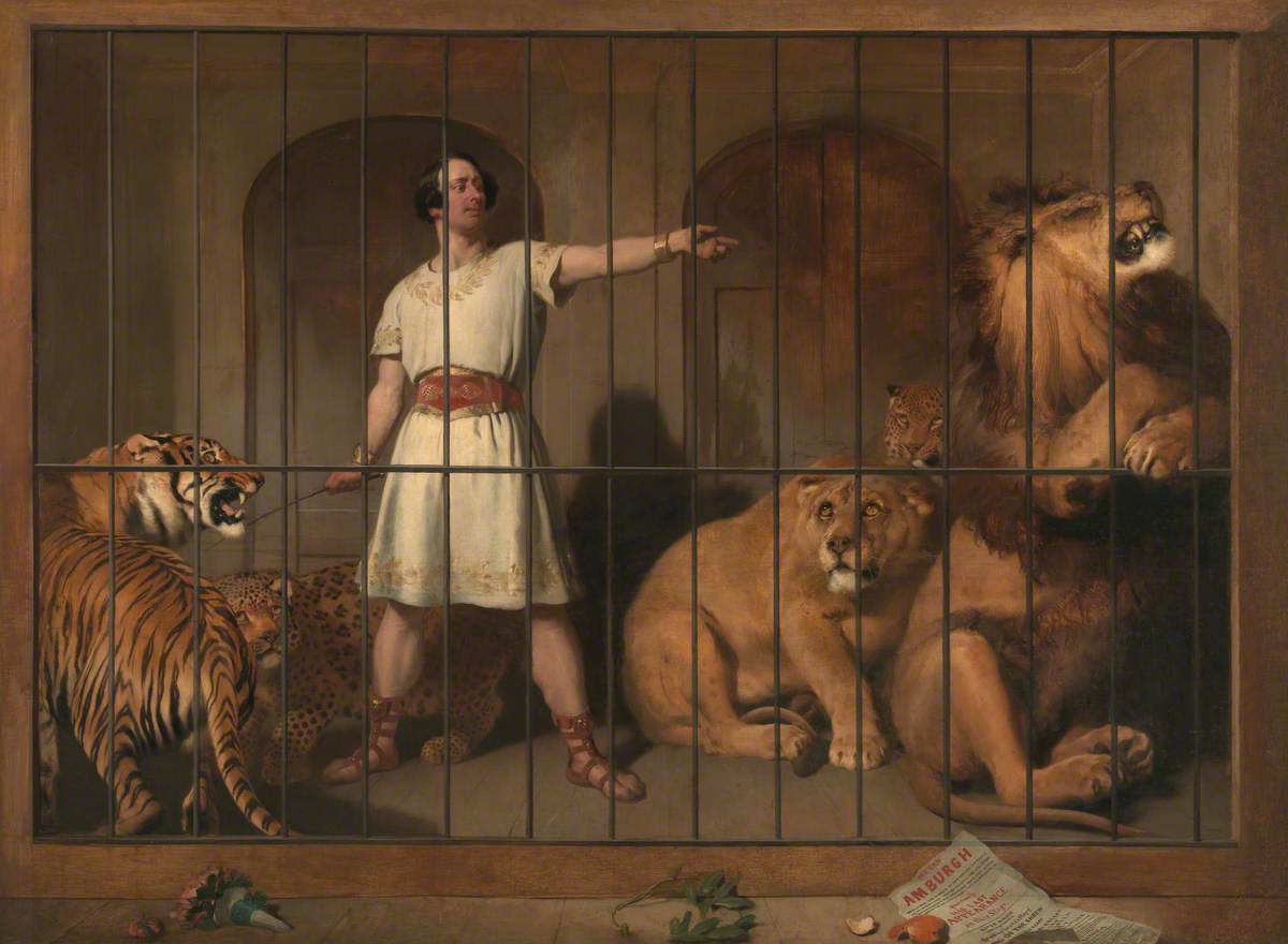 Mr Van Amburgh, as He Appeared with His Animals at the London Theatres