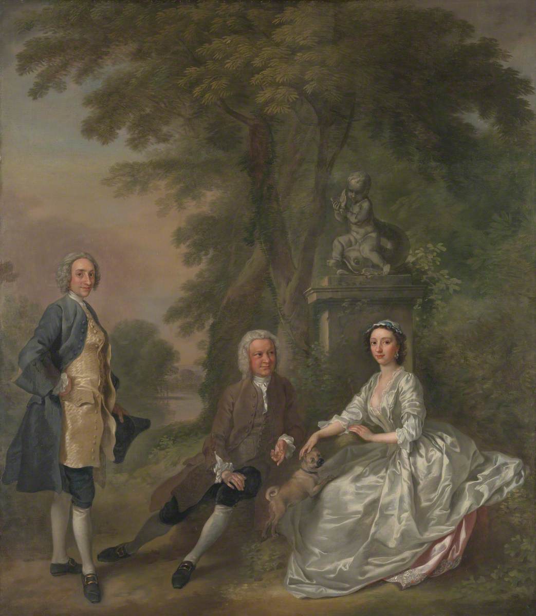 Jonathan Tyers, with His Daughter Elizabeth, and Her Husband John Wood