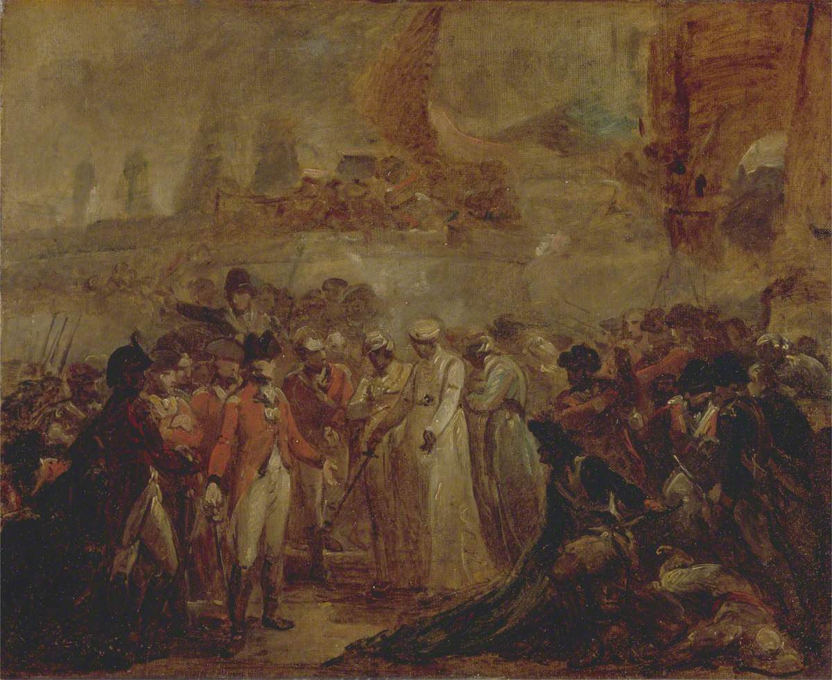 The Surrender of the Two Sons of Tipu Sahib, Sultan of Mysore, to Sir David Baird