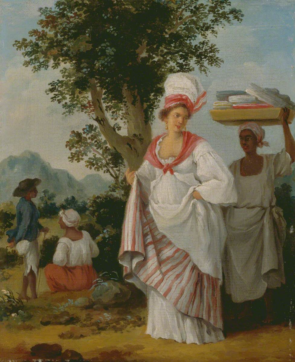 West Indian Creole Woman, with Her Black Servant