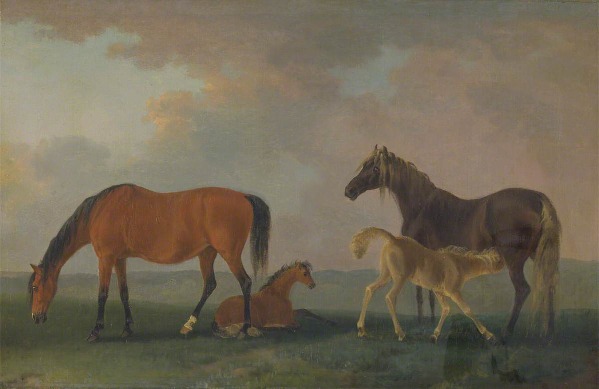 Mares and Foals, Facing Left