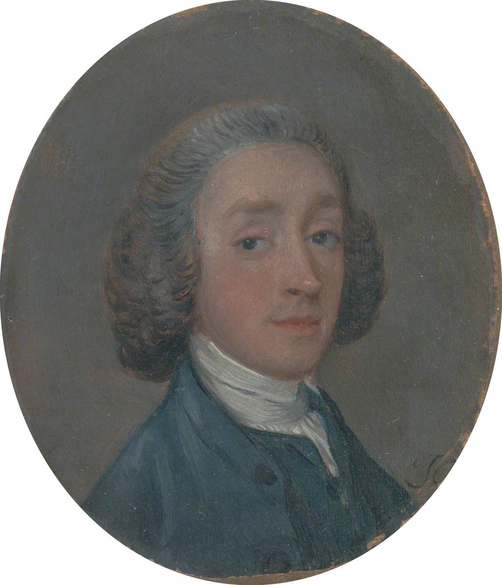 A Young Man with Powdered Hair