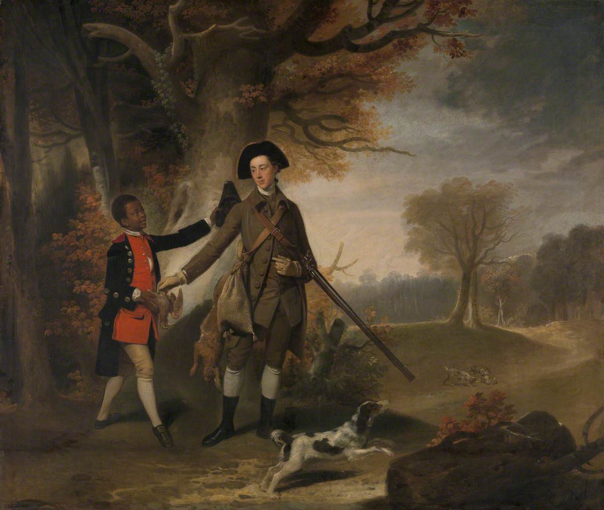 An Unknown Man, Perhaps Charles Goring of Wiston (1744–1829), Out Shooting with His Servant
