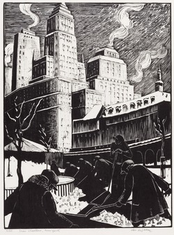 Snow Shovellers, New York