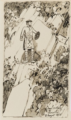 Peterculter, the Rob Roy Statue - Illustration for H.H. Kynett's 