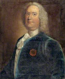 Richard Gwynne of Taliaris and Tregib (d.1752), President of the Society of Sea Sergeants