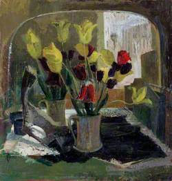 Flowers in Front of a Mirror