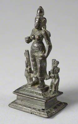 Standing Goddess with Two Attendants