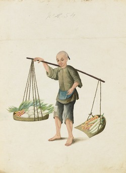 A Boy with Vegetables