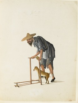 A Beggar with a Dog
