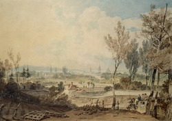 A View of Oxford from the South Side of Headington Hill