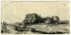 Cottages and a Hay Barn on the Diemerdijk with a Flock of Sheep