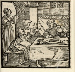 The Marchesa of Monferrato tempting the king of France with poultry-dishes