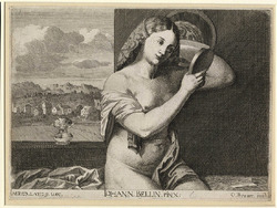 Young woman at the toilet