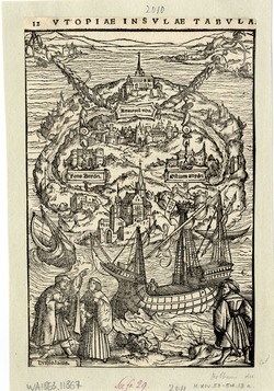 Aerial view of the island Utopia