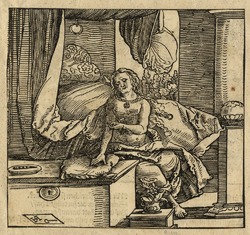 Recto: The suicide of Lucretia
Verso: The Roman general Camillus judging the teacher