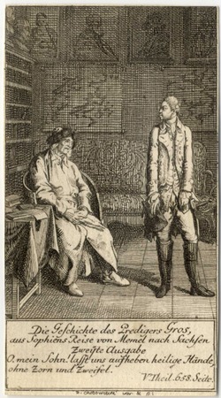 Plate 1: the Story of Gros, the preacher