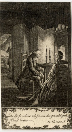 Plate 5: Pastor Gros waiting by the fireplace