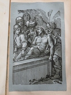 Jesus on the sepulchre
